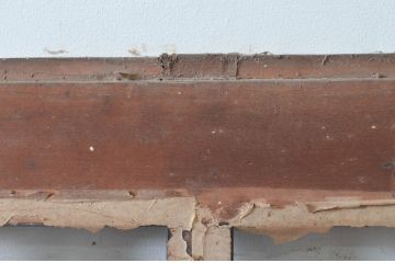 アンティーク建具　障子入り　和モダンな雰囲気を醸し出す升目(マス目)格子蔵戸1枚(引き戸、玄関戸、格子戸、障子戸)(R-079625)