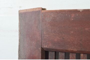 アンティーク建具　堂々とした佇まいが存在感を放つ格子蔵戸1枚(玄関戸、格子戸、引き戸)(R-079626)
