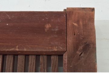 アンティーク建具　堂々とした佇まいが存在感を放つ格子蔵戸1枚(玄関戸、格子戸、引き戸)(R-079626)