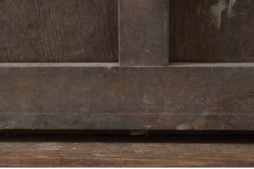 アンティーク建具　堂々とした佇まいが存在感を放つ格子蔵戸1枚(玄関戸、格子戸、引き戸)(R-079626)