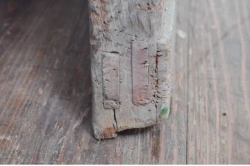 アンティーク建具　堂々とした佇まいが存在感を放つ格子蔵戸1枚(玄関戸、格子戸、引き戸)(R-079626)
