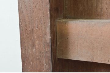 アンティーク建具　総栗材　味わい深い木の風合いが魅力的な蔵戸1枚(引き戸、玄関戸)(R-079629)