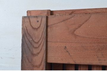 アンティーク建具　上手物!!　北陸産　総欅(ケヤキ)材　和の空間を高める格子蔵戸1枚(格子戸、引き戸、玄関戸)(R-079636)