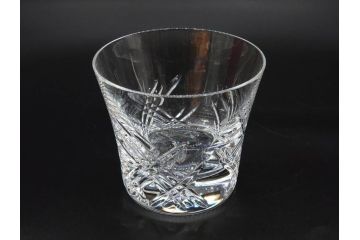 未使用　フランス　Baccarat　バカラ　STELLA(ステラ)　イヤータンブラー2014　キラキラとした輝きに見惚れるロックグラス2客セット(創設250周年記念、コップ、グラス、フルレッドクリスタルガラス、共箱付き)(R-079639)