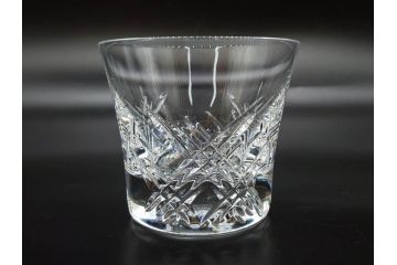 未使用　フランス　Baccarat　バカラ　STELLA(ステラ)　イヤータンブラー2014　キラキラとした輝きに見惚れるロックグラス2客セット(創設250周年記念、コップ、グラス、フルレッドクリスタルガラス、共箱付き)(R-079639)