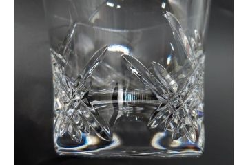 未使用　フランス　Baccarat　バカラ　STELLA(ステラ)　イヤータンブラー2014　キラキラとした輝きに見惚れるロックグラス2客セット(創設250周年記念、コップ、グラス、フルレッドクリスタルガラス、共箱付き)(R-079639)