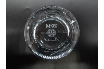 未使用　フランス　Baccarat　バカラ　STELLA(ステラ)　イヤータンブラー2014　キラキラとした輝きに見惚れるロックグラス2客セット(創設250周年記念、コップ、グラス、フルレッドクリスタルガラス、共箱付き)(R-079639)