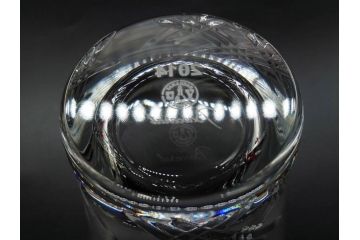 未使用　フランス　Baccarat　バカラ　STELLA(ステラ)　イヤータンブラー2014　キラキラとした輝きに見惚れるロックグラス2客セット(創設250周年記念、コップ、グラス、フルレッドクリスタルガラス、共箱付き)(R-079639)