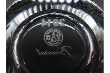 未使用　フランス　Baccarat　バカラ　STELLA(ステラ)　イヤータンブラー2014　キラキラとした輝きに見惚れるロックグラス2客セット(創設250周年記念、コップ、グラス、フルレッドクリスタルガラス、共箱付き)(R-079639)