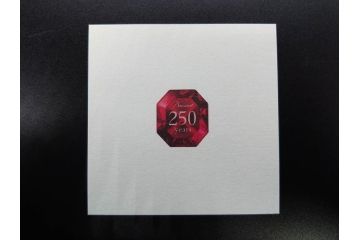未使用　フランス　Baccarat　バカラ　STELLA(ステラ)　イヤータンブラー2014　キラキラとした輝きに見惚れるロックグラス2客セット(創設250周年記念、コップ、グラス、フルレッドクリスタルガラス、共箱付き)(R-079639)