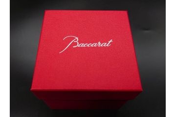 未使用　フランス　Baccarat　バカラ　STELLA(ステラ)　イヤータンブラー2014　キラキラとした輝きに見惚れるロックグラス2客セット(創設250周年記念、コップ、グラス、フルレッドクリスタルガラス、共箱付き)(R-079639)