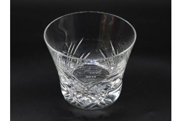 未使用　フランス　Baccarat　バカラ　STELLA(ステラ)　イヤータンブラー2014　キラキラとした輝きに見惚れるロックグラス2客セット(創設250周年記念、コップ、グラス、フルレッドクリスタルガラス、共箱付き)(R-079639)