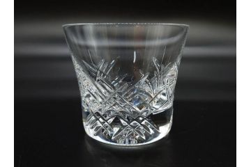 未使用　フランス　Baccarat　バカラ　STELLA(ステラ)　イヤータンブラー2014　キラキラとした輝きに見惚れるロックグラス2客セット(創設250周年記念、コップ、グラス、フルレッドクリスタルガラス、共箱付き)(R-079639)