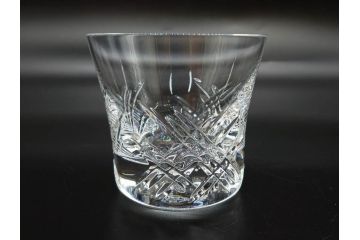 未使用　フランス　Baccarat　バカラ　STELLA(ステラ)　イヤータンブラー2014　キラキラとした輝きに見惚れるロックグラス2客セット(創設250周年記念、コップ、グラス、フルレッドクリスタルガラス、共箱付き)(R-079639)