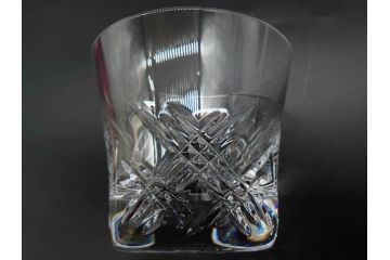 未使用　フランス　Baccarat　バカラ　STELLA(ステラ)　イヤータンブラー2014　キラキラとした輝きに見惚れるロックグラス2客セット(創設250周年記念、コップ、グラス、フルレッドクリスタルガラス、共箱付き)(R-079639)