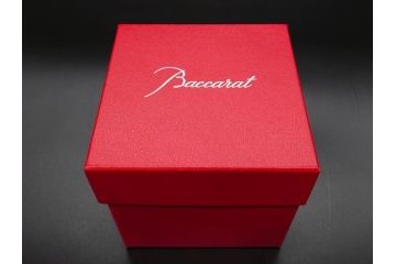 未使用　フランス　Baccarat　バカラ　STELLA(ステラ)　イヤータンブラー2014　キラキラとした輝きに見惚れるロックグラス2客セット(創設250周年記念、コップ、グラス、フルレッドクリスタルガラス、共箱付き)(R-079639)