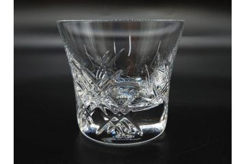 未使用　フランス　Baccarat　バカラ　STELLA(ステラ)　イヤータンブラー2014　繊細なカッティングが魅力のロックグラス2客セット(創設250周年記念、コップ、グラス、フルレッドクリスタルガラス、共箱付き)(R-079640)