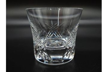 未使用　フランス　Baccarat　バカラ　STELLA(ステラ)　イヤータンブラー2014　繊細なカッティングが魅力のロックグラス2客セット(創設250周年記念、コップ、グラス、フルレッドクリスタルガラス、共箱付き)(R-079640)