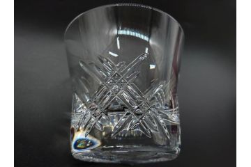 未使用　フランス　Baccarat　バカラ　STELLA(ステラ)　イヤータンブラー2014　繊細なカッティングが魅力のロックグラス2客セット(創設250周年記念、コップ、グラス、フルレッドクリスタルガラス、共箱付き)(R-079640)