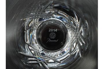 未使用　フランス　Baccarat　バカラ　STELLA(ステラ)　イヤータンブラー2014　繊細なカッティングが魅力のロックグラス2客セット(創設250周年記念、コップ、グラス、フルレッドクリスタルガラス、共箱付き)(R-079640)