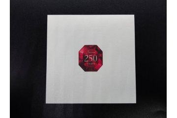 未使用　フランス　Baccarat　バカラ　STELLA(ステラ)　イヤータンブラー2014　繊細なカッティングが魅力のロックグラス2客セット(創設250周年記念、コップ、グラス、フルレッドクリスタルガラス、共箱付き)(R-079640)