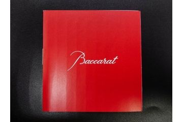 未使用　フランス　Baccarat　バカラ　STELLA(ステラ)　イヤータンブラー2014　繊細なカッティングが魅力のロックグラス2客セット(創設250周年記念、コップ、グラス、フルレッドクリスタルガラス、共箱付き)(R-079640)