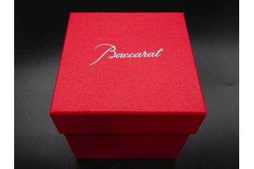 未使用　フランス　Baccarat　バカラ　STELLA(ステラ)　イヤータンブラー2014　繊細なカッティングが魅力のロックグラス2客セット(創設250周年記念、コップ、グラス、フルレッドクリスタルガラス、共箱付き)(R-079640)