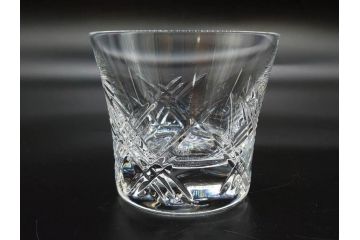未使用　フランス　Baccarat　バカラ　STELLA(ステラ)　イヤータンブラー2014　繊細なカッティングが魅力のロックグラス2客セット(創設250周年記念、コップ、グラス、フルレッドクリスタルガラス、共箱付き)(R-079640)
