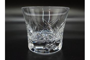 未使用　フランス　Baccarat　バカラ　STELLA(ステラ)　イヤータンブラー2014　繊細なカッティングが魅力のロックグラス2客セット(創設250周年記念、コップ、グラス、フルレッドクリスタルガラス、共箱付き)(R-079640)