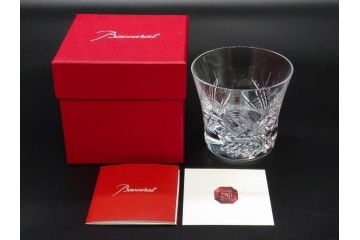未使用　フランス　Baccarat　バカラ　STELLA(ステラ)　イヤータンブラー2014　高級感溢れるロックグラス2客セット(創設250周年記念、コップ、グラス、フルレッドクリスタルガラス、共箱付き)(R-079641)