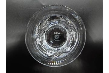 未使用　フランス　Baccarat　バカラ　STELLA(ステラ)　イヤータンブラー2014　高級感溢れるロックグラス2客セット(創設250周年記念、コップ、グラス、フルレッドクリスタルガラス、共箱付き)(R-079641)