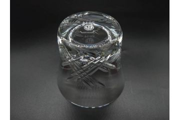 未使用　フランス　Baccarat　バカラ　STELLA(ステラ)　イヤータンブラー2014　高級感溢れるロックグラス2客セット(創設250周年記念、コップ、グラス、フルレッドクリスタルガラス、共箱付き)(R-079641)