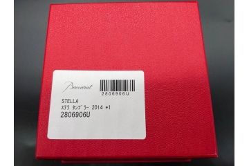 未使用　フランス　Baccarat　バカラ　STELLA(ステラ)　イヤータンブラー2014　高級感溢れるロックグラス2客セット(創設250周年記念、コップ、グラス、フルレッドクリスタルガラス、共箱付き)(R-079641)
