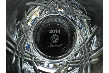未使用　フランス　Baccarat　バカラ　STELLA(ステラ)　イヤータンブラー2014　高級感溢れるロックグラス2客セット(創設250周年記念、コップ、グラス、フルレッドクリスタルガラス、共箱付き)(R-079641)