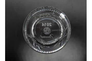 未使用　フランス　Baccarat　バカラ　STELLA(ステラ)　イヤータンブラー2014　高級感溢れるロックグラス2客セット(創設250周年記念、コップ、グラス、フルレッドクリスタルガラス、共箱付き)(R-079641)