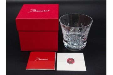 未使用　フランス　Baccarat　バカラ　STELLA(ステラ)　イヤータンブラー2014　至福のひとときを演出するロックグラス2客セット(創設250周年記念、コップ、グラス、フルレッドクリスタルガラス、共箱付き)(R-079642)