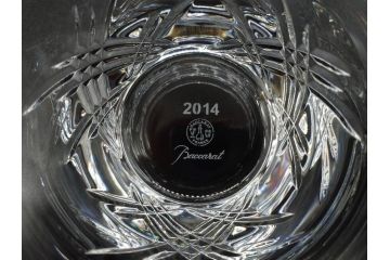 未使用　フランス　Baccarat　バカラ　STELLA(ステラ)　イヤータンブラー2014　至福のひとときを演出するロックグラス2客セット(創設250周年記念、コップ、グラス、フルレッドクリスタルガラス、共箱付き)(R-079642)