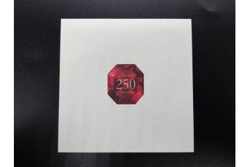 未使用　フランス　Baccarat　バカラ　STELLA(ステラ)　イヤータンブラー2014　至福のひとときを演出するロックグラス2客セット(創設250周年記念、コップ、グラス、フルレッドクリスタルガラス、共箱付き)(R-079642)