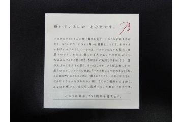 未使用　フランス　Baccarat　バカラ　STELLA(ステラ)　イヤータンブラー2014　至福のひとときを演出するロックグラス2客セット(創設250周年記念、コップ、グラス、フルレッドクリスタルガラス、共箱付き)(R-079642)