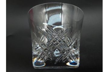 未使用　フランス　Baccarat　バカラ　STELLA(ステラ)　イヤータンブラー2014　至福のひとときを演出するロックグラス2客セット(創設250周年記念、コップ、グラス、フルレッドクリスタルガラス、共箱付き)(R-079642)