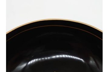 明治〜大正期　輪島塗　金蒔絵　鳳凰　高い品格を感じるお椀5客セット(鳥、牡丹、花、吸物椀、木製、漆器、漆芸、金彩、和食器、蓋付き)(R-079644)