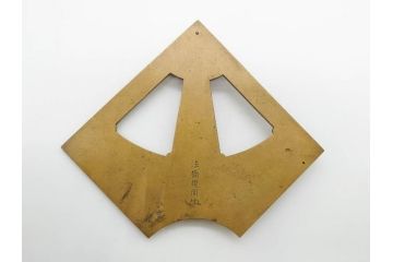 江戸期　法橋規周　黄銅　象限儀(四分儀)　羅針盤　時代を感じる測量器&方位磁針セット(コンパス、方位計、方位磁石)(R-079647)