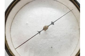 江戸期　法橋規周　黄銅　象限儀(四分儀)　羅針盤　時代を感じる測量器&方位磁針セット(コンパス、方位計、方位磁石)(R-079647)
