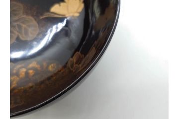 明治期　輪島塗　木製　漆器　金蒔絵　気品漂うお椀10客セット(蓮、菊、蝶、ちょう、花、蓋付き、汁椀、吸物椀、漆芸、和食器)(R-079649)