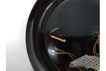 明治〜大正期　漆器　木製　気品を感じる銘々皿13枚セット(木皿、茶道具、漆芸、菓子器、小皿、和食器、和皿)(R-079651)