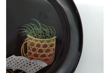 明治〜大正期　漆器　木製　気品を感じる銘々皿13枚セット(木皿、茶道具、漆芸、菓子器、小皿、和食器、和皿)(R-079651)