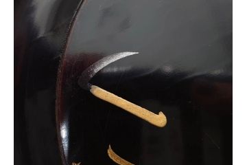 明治〜大正期　漆器　木製　気品を感じる銘々皿13枚セット(木皿、茶道具、漆芸、菓子器、小皿、和食器、和皿)(R-079651)