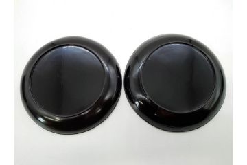 明治〜大正期　漆器　木製　気品を感じる銘々皿13枚セット(木皿、茶道具、漆芸、菓子器、小皿、和食器、和皿)(R-079651)