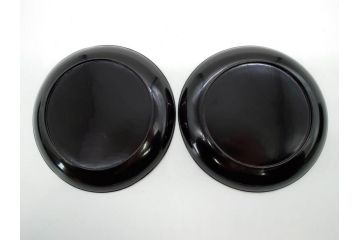 明治〜大正期　漆器　木製　気品を感じる銘々皿13枚セット(木皿、茶道具、漆芸、菓子器、小皿、和食器、和皿)(R-079651)
