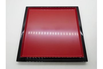 総本家濱田屋　輪島塗　漆器　木製　金蒔絵　平台付　扇面　松竹梅　格式高い雰囲気の二段重(菊、花、お重、重箱、黄袋付き、共箱付き)(R-079652)